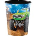 Creative Converting Monster Truck Plastic Cup, 16oz, 12PK 340205